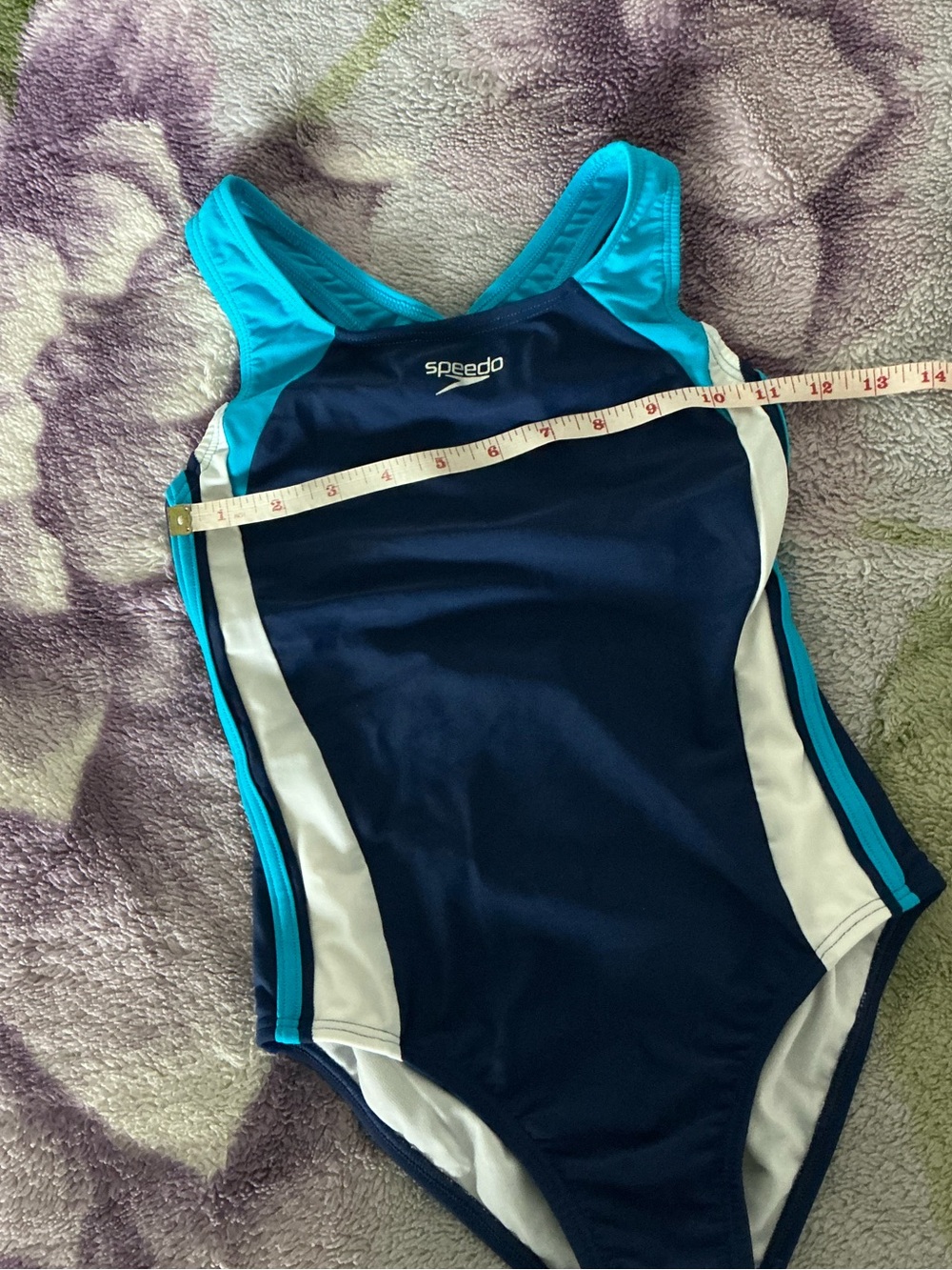 Speedo Girls Solid Infinity Splice One Piece - Picture 11 of 12